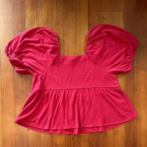 NWT - Red Madewell Plus Top